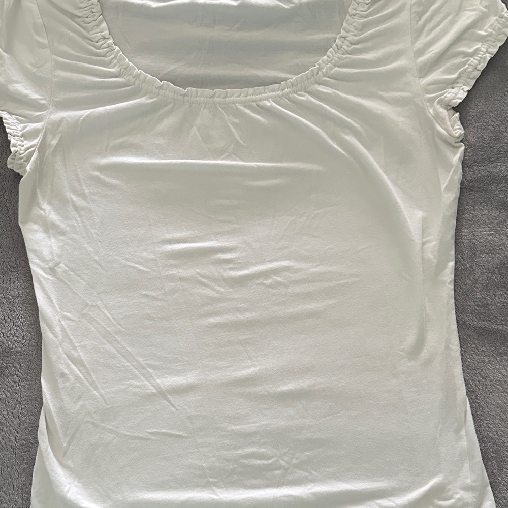 Splendid White Short Sleeve Tee